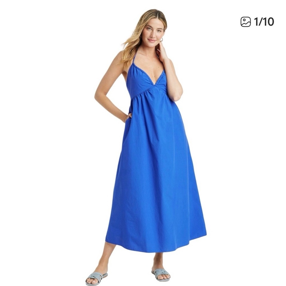 Universal Thread Vibrant Blue Maxi Dress